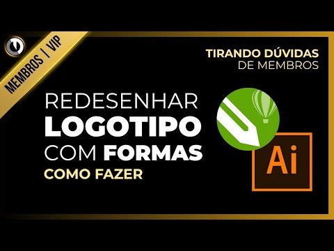 Como reedesenhar um logo usando apenas linhas e formas no corel e no illustrator