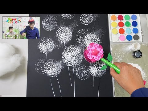 Dish Sponge Painting Technique