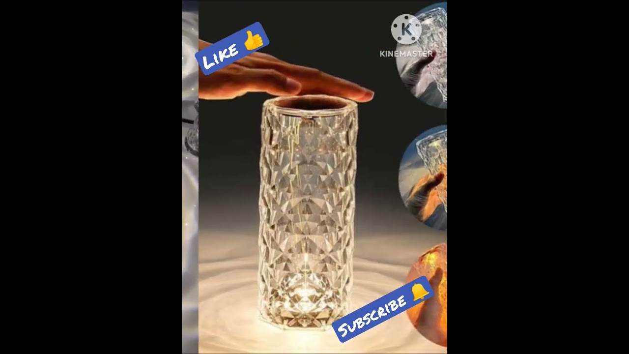 Rose Diamond Table Lamp USB Charging Touch Lamp (Box Packing) *Rs. 1850* - 🔥 