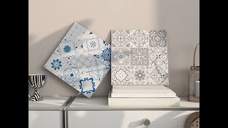Stick On Tiles Kitchen Tiles Stickers Self Adhesive Wall Tiles Moroccan Mosaic 30x30cm