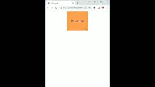 CSS Resizable div #html #html5 #webdeveloper #shorts #youtubeshorts #mybloopers CSS Resizable div #html #html5 #webdeveloper #shorts #youtubeshorts #mybloopers