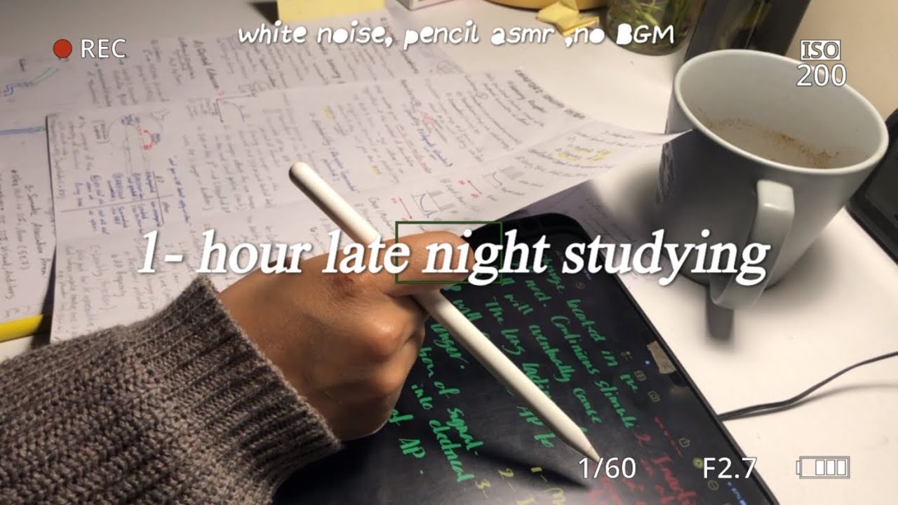 Let’s share productivity | 1-hour study session 📋 , background noises.