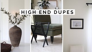 high end vs thrift store | diy high end home decor dupes on a budget