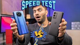 POCO X3 Pro vs OnePlus 9 Pro Speed Test Comparison - SD 860 SHOCCKKED me?