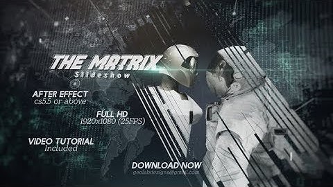 The Matrix Slideshow After Effects Template / Cyberpunk Futuristic Technology Royalty Free Music
