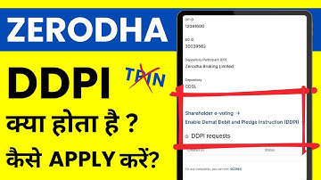 DDPI Kya Hota Hai, Zerodha Me DDPI Activate Kaise Kare? DDPI Activation in Zerodha