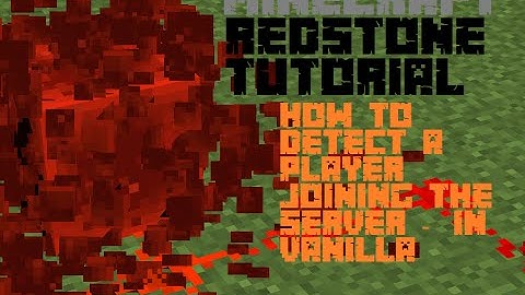 How to build a player join detector in Vanilla minecraft 1.8+