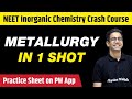 METALLURGY in One Shot - All Concepts, Tricks & PYQs | Class 12 | NEET