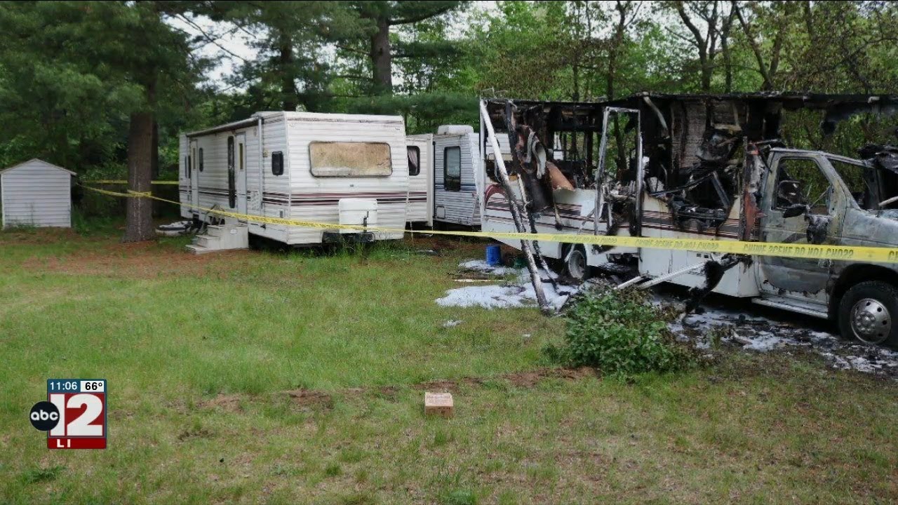 Arson investigation underway in Ogemaw County after a camper fire - YouTube