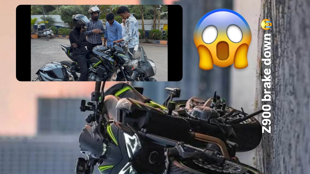 Z900 brake down and r15 v3s radiator failed 😭