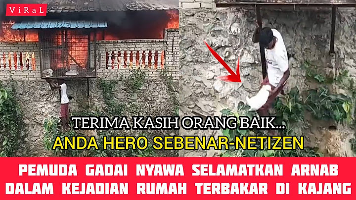 Rumah Terbakar,Pemuda Gadai Nyawa Selamatkan Arnab Dalam Sangkar Raih Pujian Ramai