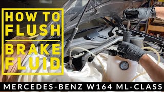 How to Change Brake Fluid Mercedes ML350 W164 GL by Yourself  ML300 ML320 C E S CLK CLS GL