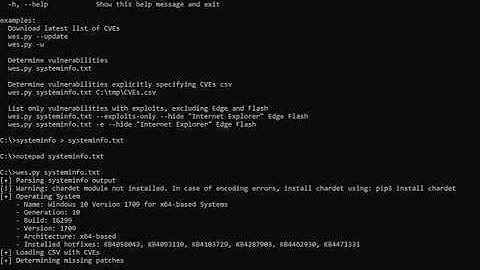 Windows Exploit Suggester