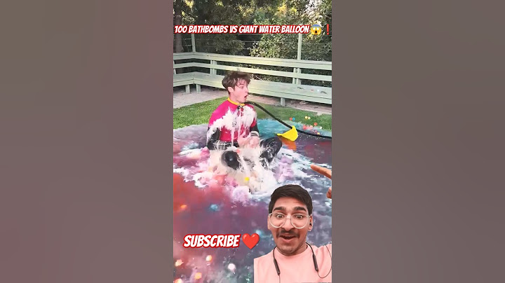 100 BathBombs vs Giant Water Balloon 😱 #topperguild #shorts