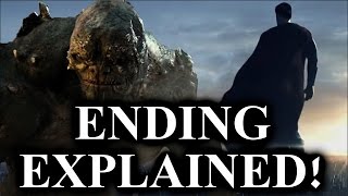 Batman v. superman ending, ending explained, doomsday fight, lex
luthor, referenc...
