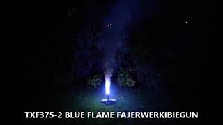 TXF375 2 BLUE FLAME TRIPLEX FAJERWERKIBIEGUN