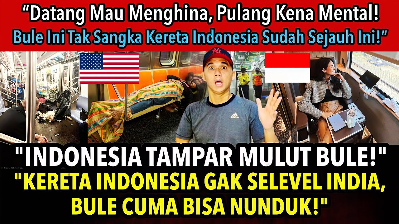 “DATANG MAU MENGHINA! Pulang Kena Mental! Bule Ini Tak Sangka Kereta Indonesia Sudah Sejauh Ini!”