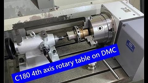 4th axis rotary table worked on DMC machine