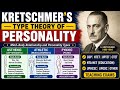Kretschmer type theory of personality for Cdp Htet, Uptet, ctet, NTA net education 