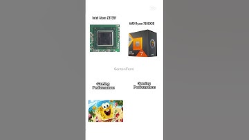 Intel Atom Z3735F vs AMD Ryzen 7800X3D Gaming Performance Comparison