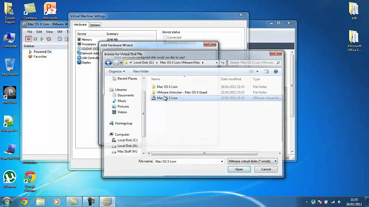 How to install Mac OS X Lion on Windows 7 PC Using Vmware