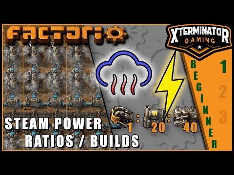 Учебное пособие по Factorio — Настройка и соотношение мощности пара: EP 3, сезон 1