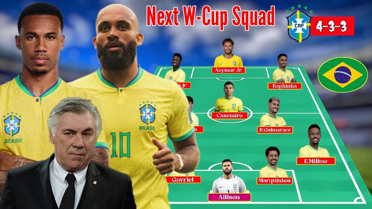 Head Coach Carlo Ancelotti Announces Brazil Men's Squad For Next FIFA World Cup 2026 🔥🇧🇷