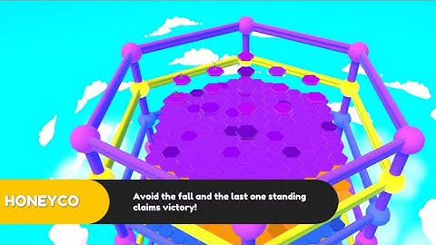 Fall Dudes Honeyco / Hexagon New Level Gameplay | Fall Dudes New Update | Fall Dudes