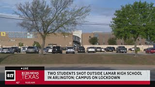 2 injured after shooting at Lamar High School in Arlington, suspect in custody