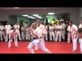 Kyokushin kumite full contact sparring in the ring of oyama at spring gashuka