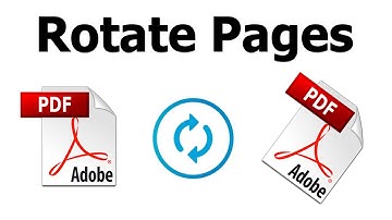 How to Rotate Pages in a PDF using adobe acrobat pro dc