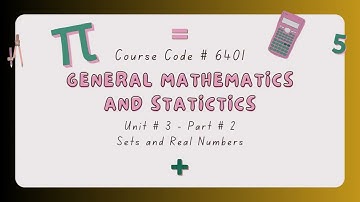 General Mathematics and Statistics | 6401 | B. Ed | Unit 03 | Program 09 | Matrices and Determinant