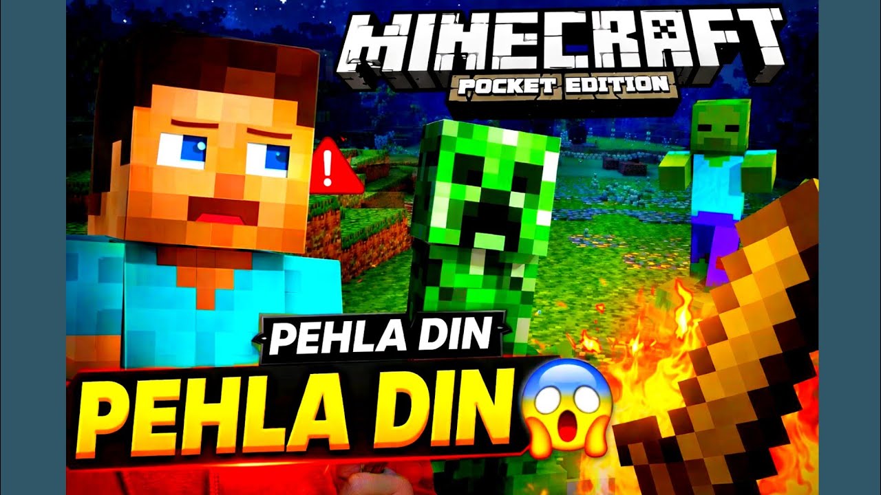 Minecraft Mobile Survival Gameplay | Pehla Din 😱