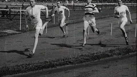 Running with Harold Abrahams (1924)