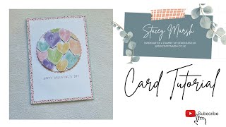 FEBRUARY CARD CLASS, CARD DESIGN NUMBER 4 WITH SWEET TALK SUITE FROM STAMPIN' UP!