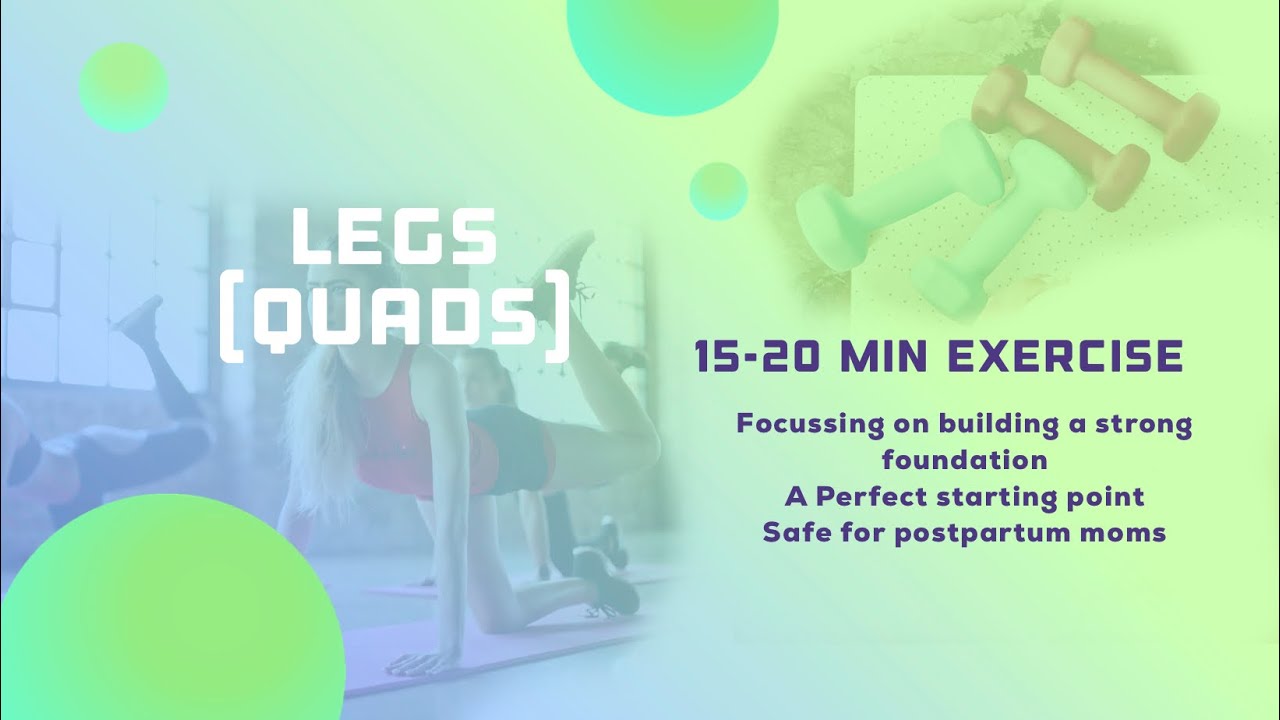 Postpartum Workout 20Minute PostnatalWorkout LEG DAY DAY 11 home