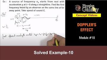 Class 11 Physics | Doppler
