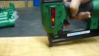 air stapler  Operation video about aplus pneumatic corp