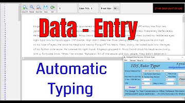 Automatic Typing in Data Entry Work Like Typing Master 1.3, E-Pub 1.0 Etc || Cont-8767325106