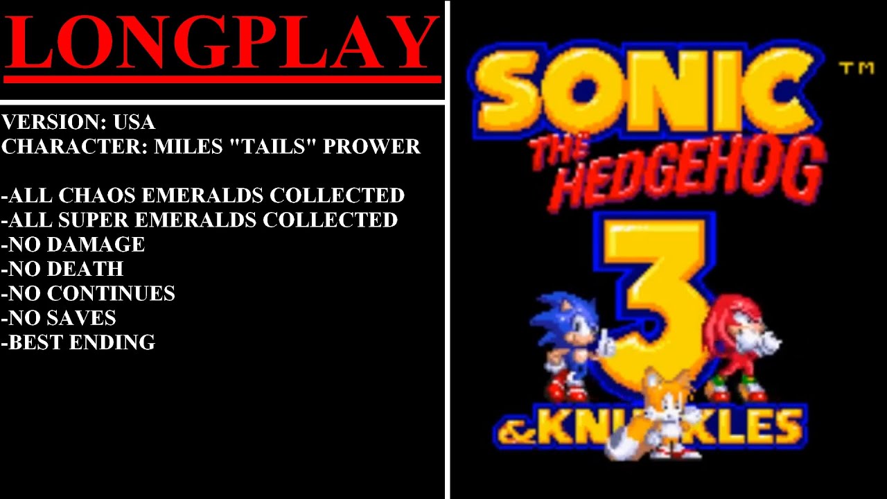 Sonic the Hedgehog 3 & Knuckles [USA] (Sega Genesis) - (Longplay ...