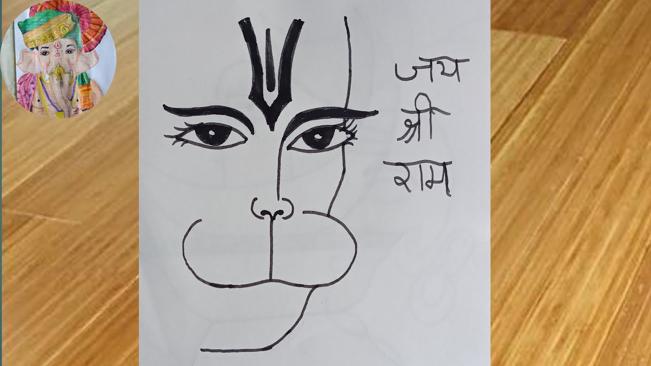Eagle eye hanuman ji face pencil drawing | hanuman Jayanti drawing ​