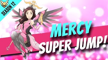 Trying Mercy Super Jump on Console PS4 [ Overwatch S12 ]