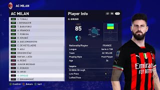 AC MILAN PLAYER FACEPACK, KITSPACK AND FILE EDIT | PES 2021| PC VERSION