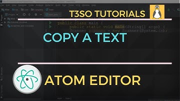 How to Copy a text in Atom Editor - Keyboard shortcuts