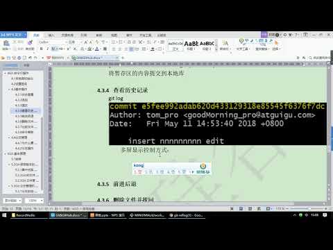 版本控制 Git 视频教程全集（62P）  6 小时从入门到精通 P15  15 Git&GitHub 查看历史记录的几种不同方式