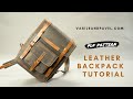 Casual Leather Backpack Pattern, How to Make a Leather Backpack