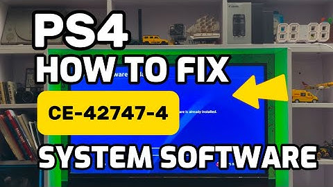How To Fix PS4 Error CE-42747-4 Your PlayStation Console Software Is outdated