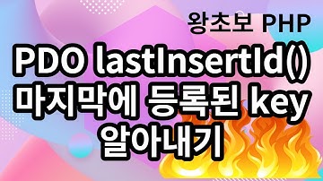 66.  lastInsertId() 메소드를 이용하여 마지막에 입력된 key를 알아낼 수 있어요