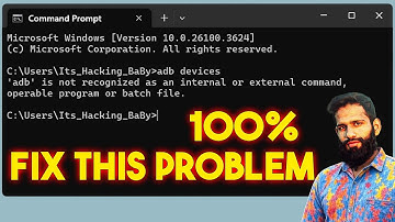 How To Fix adb is not recognized as an internal or external command, operable program or batch file