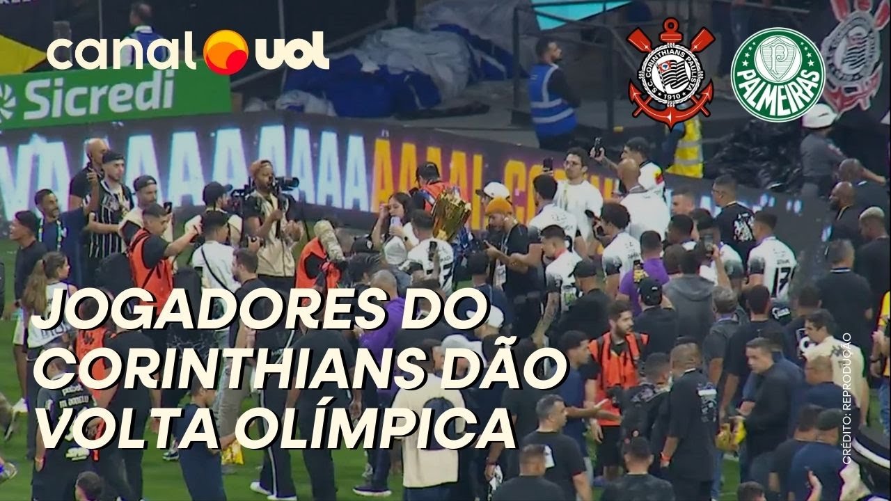 CORINTHIANS CAMPEÃO: JOGADORES DO TIMÃO DÃO VOLTA OLÍMPICA COM A TAÇA DE CAMPEÃO PAULISTA! VEJA